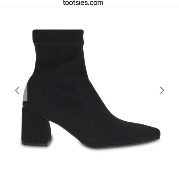 Pedro Garcia Idoia Microfiber Black Pull On Sock Ankle Bootie size 7 NWT - Picture 1 of 9